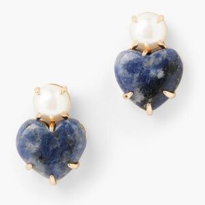 Talbots NIB Semi Heart Drop Earrings